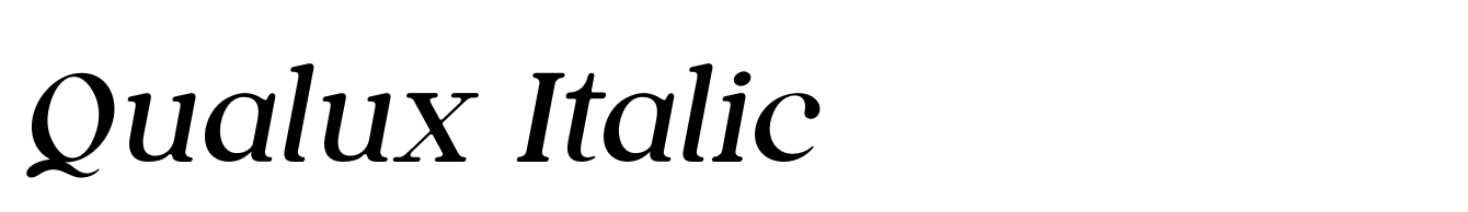 Qualux Italic